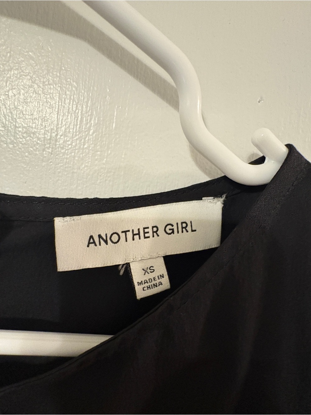 Another Girl Black Tie Front Mini Dress Size XS - Picture 7 of 9